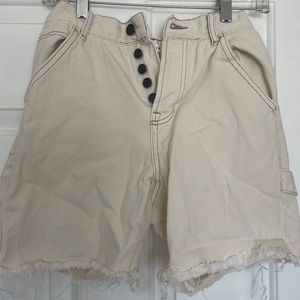 Light Creme High Waisted Shorts